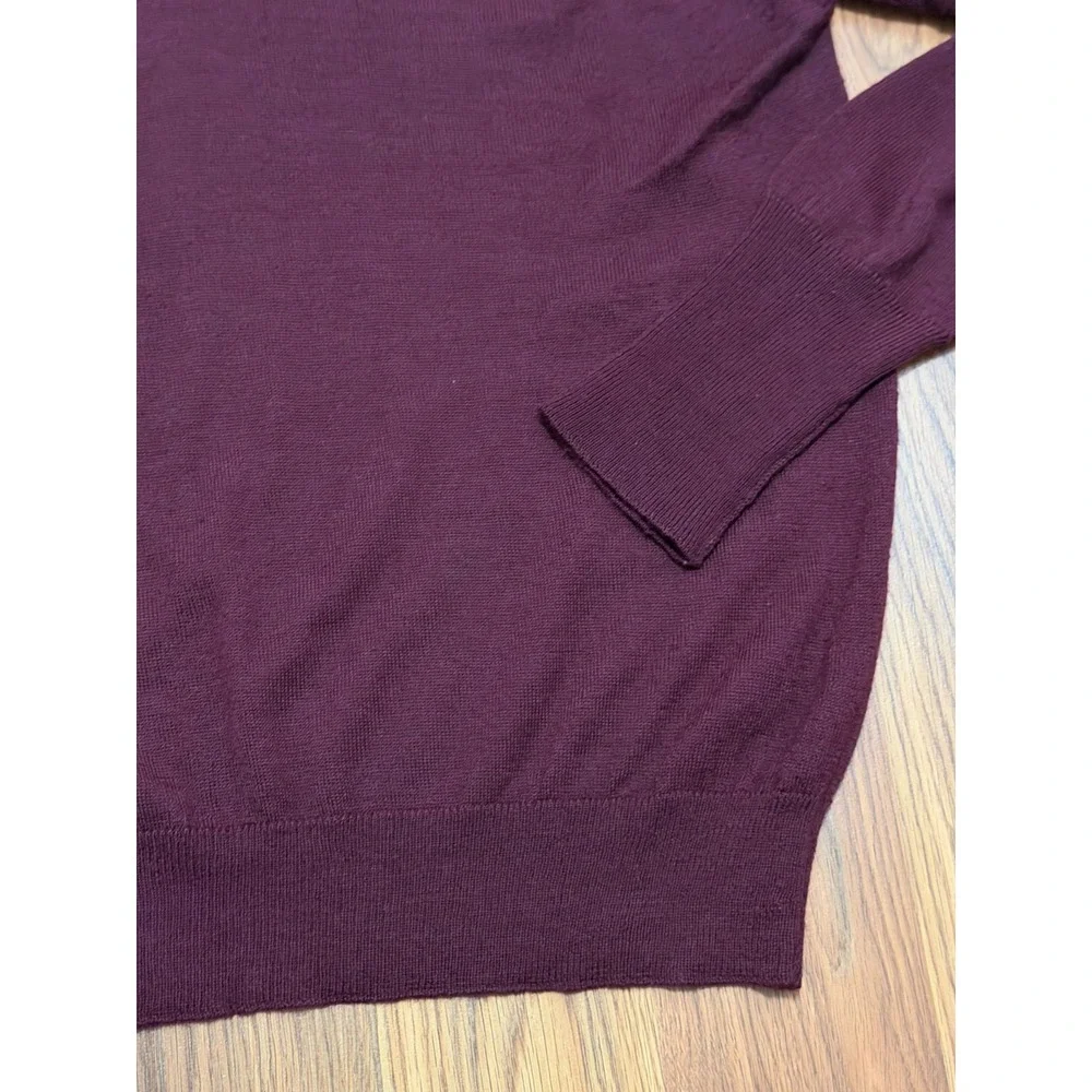 Cadillac Golf Classic Sweater Mens Large V Neck Pullover Burgundy Golf Logo